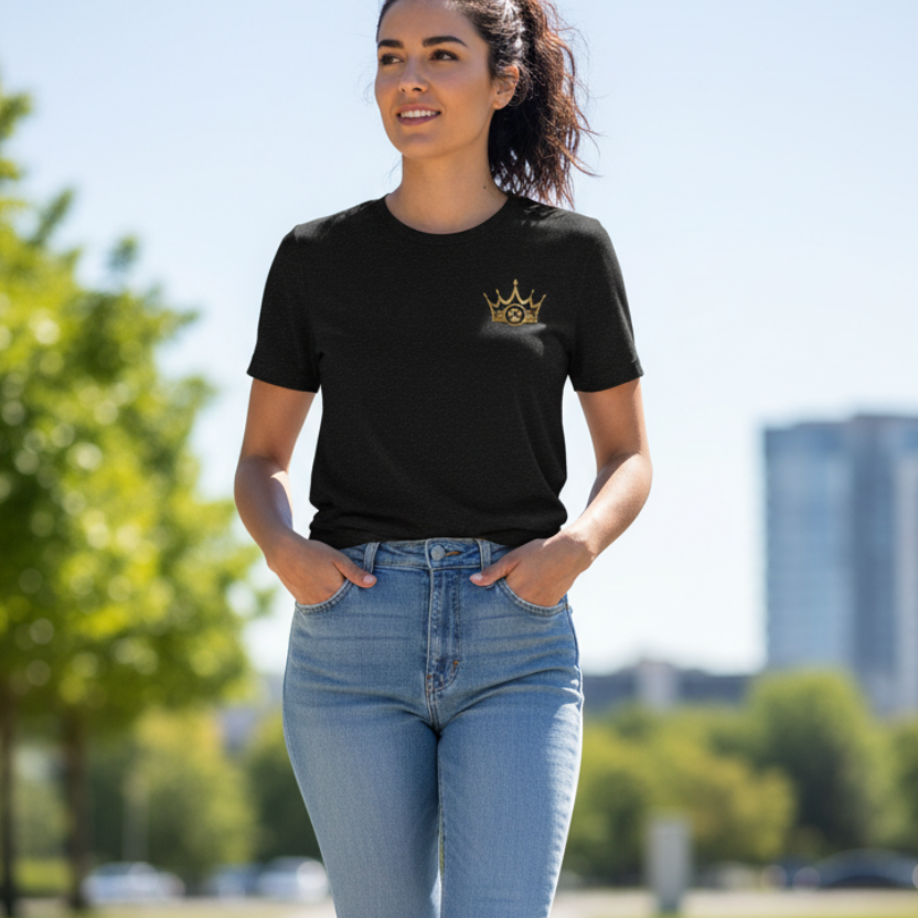 Nordschnack Luxury Crown Unisex T-Shirt – Premium Dog Lifestyle Edition