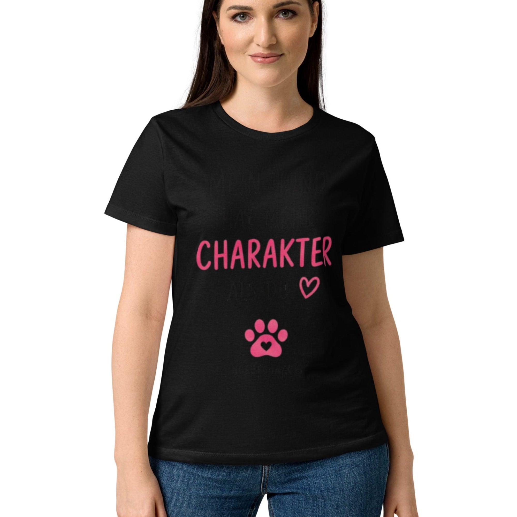Mein Hund hat mehr Charakter als du – Ladies Softstyle T‑Shirt