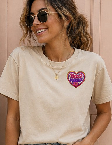Nordschnack Damen Herz T-Shirt – Vintage 80s Vibes (Unisex)