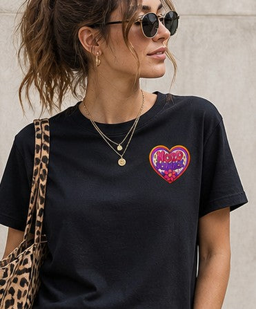 Nordschnack Damen Herz T-Shirt – Vintage 80s Vibes (Unisex)