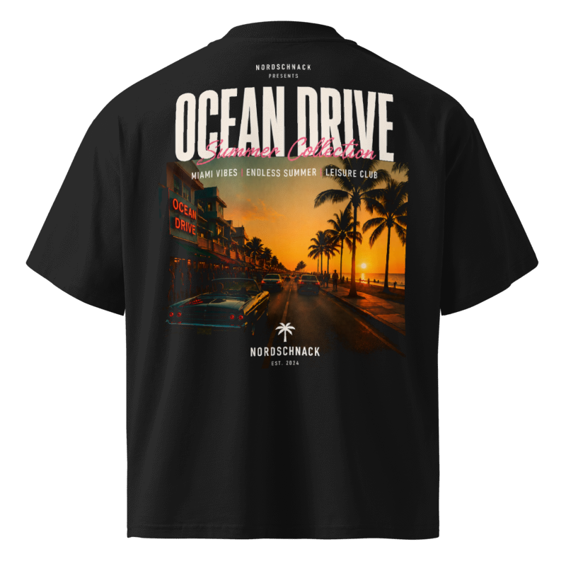 Ocean Drive Summer Collection – Organic Bio Oversize Premium T-Shirt